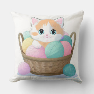 Cojín Decorativo Gato kawaii lindo