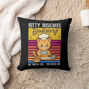 Cojín Decorativo Gato Kneading Baker Kitty Biscuits Los Amamos