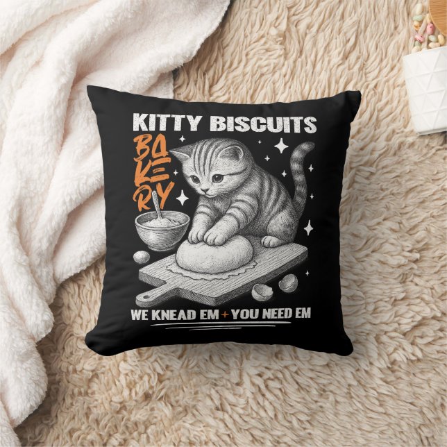 Cojín Decorativo Gato Kneading Baker Kitty Biscuits Los Amamos (Manta)