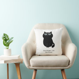 Cojín Decorativo Gato Lindo - ¡Ahora mando yo en esta casa!
