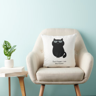 Cojín Decorativo Gato Lindo - ¡Ahora mando yo en esta casa!