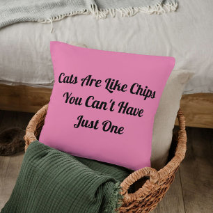 Cojín Decorativo Gato mascota personalizado Amante divertido cita n