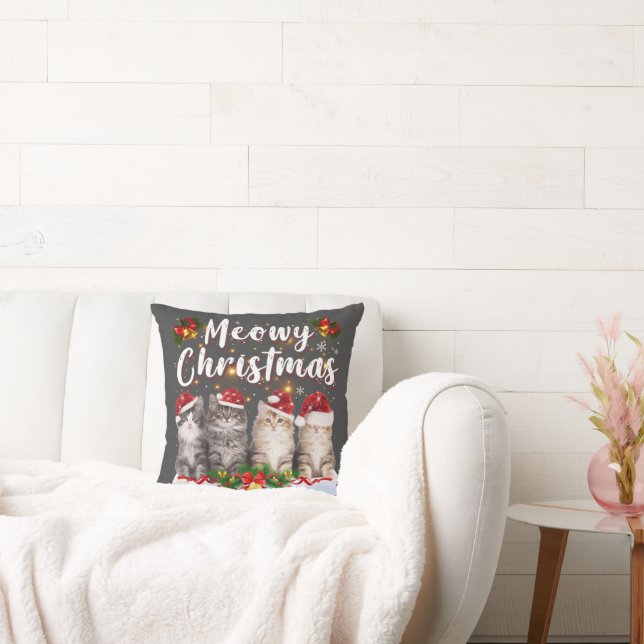 Cojín Decorativo Gato Meowy Navidades en pareja Pajamas Santa (Sofá)