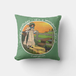 Cojín Decorativo Gato Michi, ¿dónde has estado? Fiesta de cumpleaño