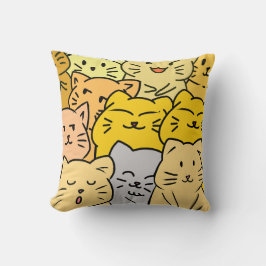 Cojín Decorativo Gato multitud