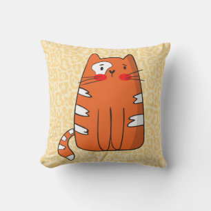 Cojín Decorativo Gato Naranja
