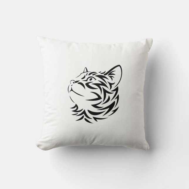 Cojín Decorativo gato negro (Anverso)