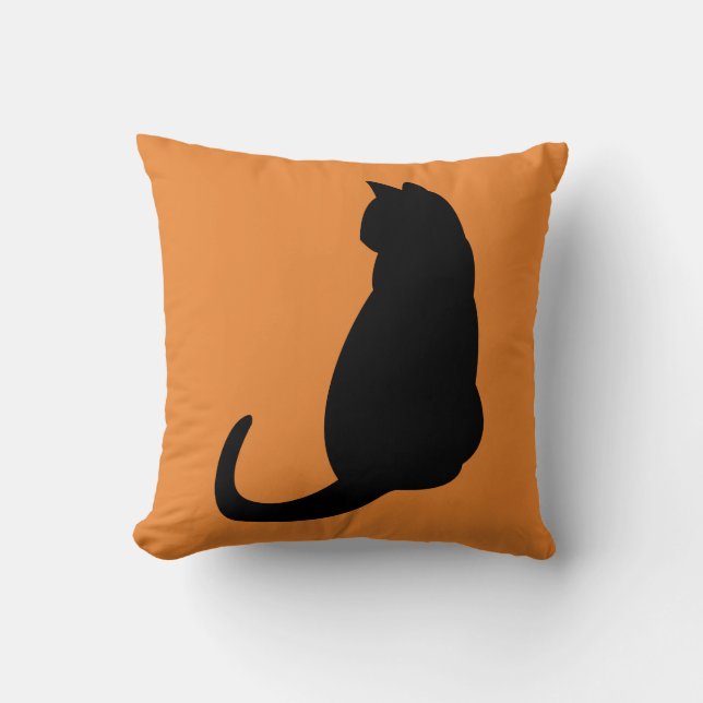 Cojín Decorativo Gato negro (Anverso)