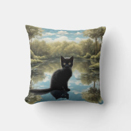 Cojín Decorativo Gato negro