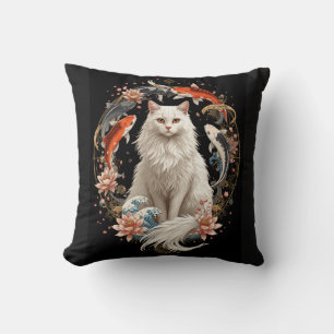 Cojín Decorativo Gato negro celestial