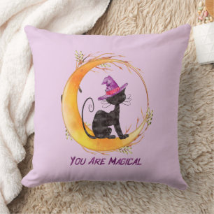 Cojín Decorativo Gato negro - Eres mágico