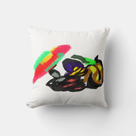 Cojín Decorativo Gato negro resplandor de otoño 