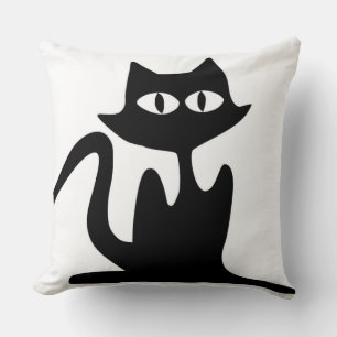 COJÍN DECORATIVO GATO NEGRO SILHOUETTE