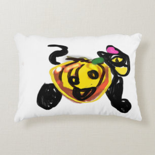 Cojín Decorativo Gato negro y fiesta