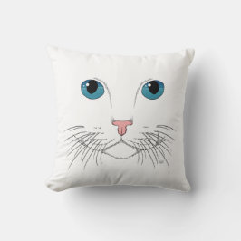 Cojín decorativo Gato Oído Azul