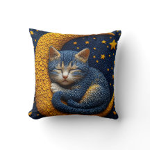 gato personalizado en la luna