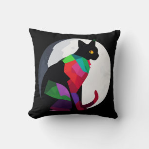 Cojín Decorativo Gato Pintado Elegante