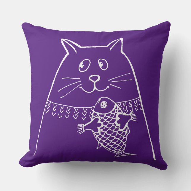 Cojín Decorativo Gato Pop Art (Anverso)