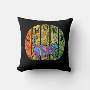 Cojín Decorativo Gato psicodélico - Arte felino trippy