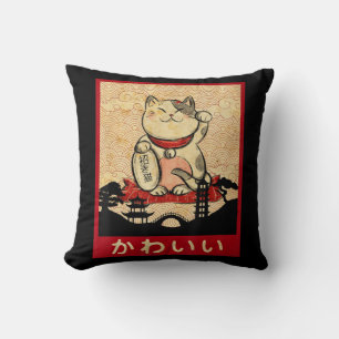 Cojín Decorativo Gato Ramen Bowl Anime Noodles japoneses Kawaii Nek