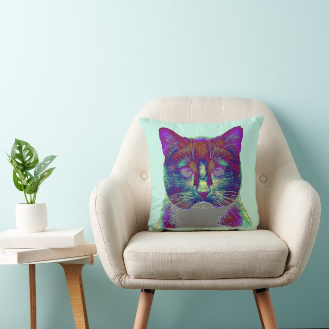 Cojín Decorativo Gato raro (Silla)