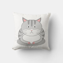 Gato Regordete Sonriente Predeterminado Con Patrón