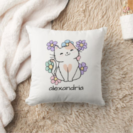 Cojín Decorativo Gato Retro
