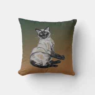 Cojín Decorativo Gato siamés
