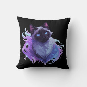 Cojín Decorativo Gato siamés lindo