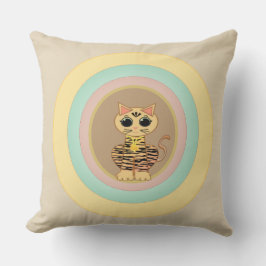 Cojín Decorativo Gato Tigre Adorable