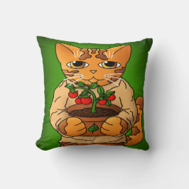 Cojín Decorativo Gato Vegan Gardener
