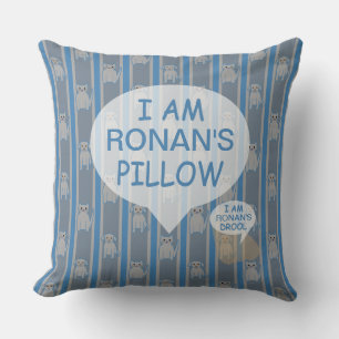 Cojín Decorativo Gato y cachorro a rayas divertidos y elegantes per