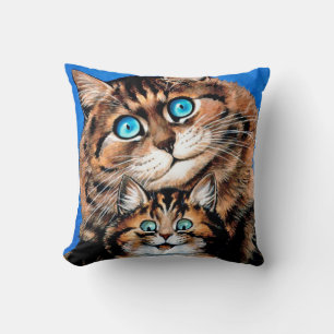 Cojín Decorativo Gato y gatito divertidos, Louis Wain