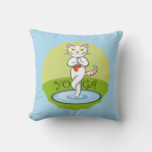 Cojín Decorativo Gato Yoga