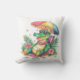 Cojín Decorativo Gator de relajación de la píldora tropical