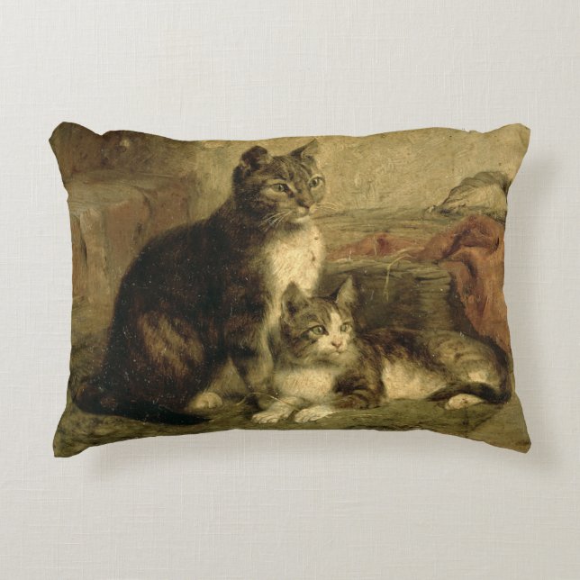 Cojín Decorativo Gatos, 1883 (Anverso)