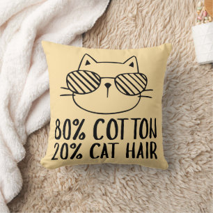 Cojín Decorativo Gatos 80% Algodón 20% Pelo de Gato
