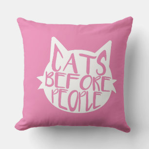 Cojín Decorativo Gatos antes que personas