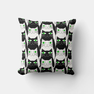 Cojín Decorativo Gatos blancos y negros