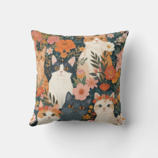 Cojín Decorativo Gatos caprichosos del jardín