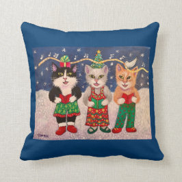 Cojín Decorativo Gatos de Caroling