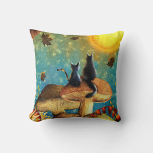 Cojín Decorativo Gatos de champiñón