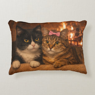 Cojín Decorativo Gatos de chimenea – Almohadón decorativo de moment