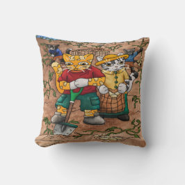 Cojín Decorativo Gatos de cosecha de papa