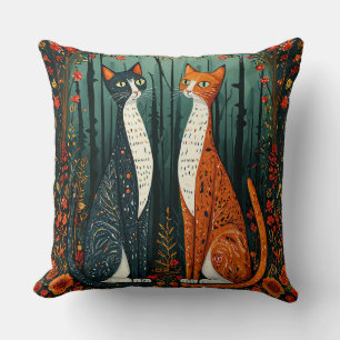 Cojín Decorativo Gatos de dibujos animados lindos