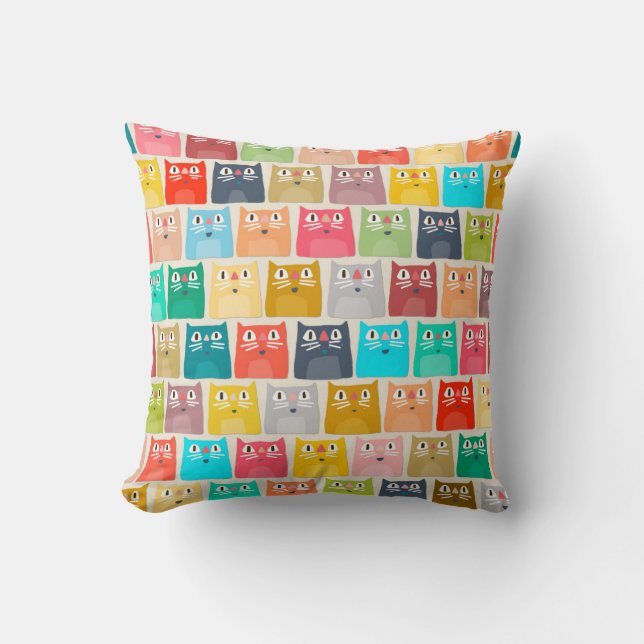 Cojín Decorativo gatos de verano (Anverso)