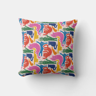 Cojín Decorativo Gatos divertidos