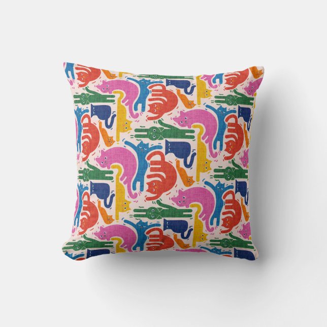 Cojín Decorativo Gatos divertidos (Anverso)