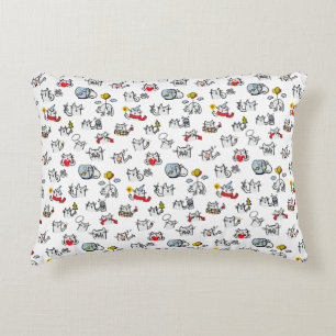 Cojín Decorativo Gatos divertidos, leche y magia.