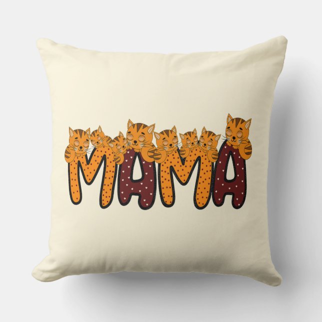 Cojín Decorativo Gatos dormidos lindos (Anverso)
